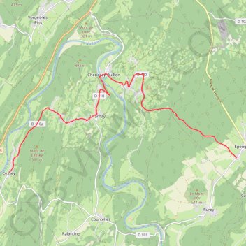 01-Cessey-Epeugney-15Km GPS track, route, trail