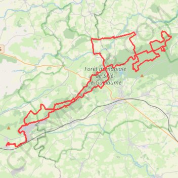 La grande traversée du bois de Sillé - Voutré GPS track, route, trail
