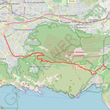 MARSEILLE CASSIS 2021 GPS track, route, trail