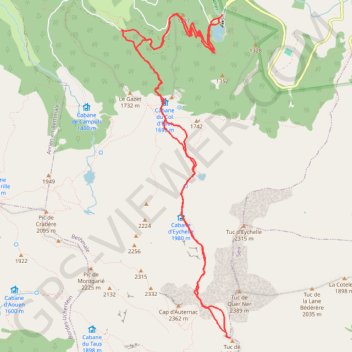 Tuc de la Messe GPS track, route, trail