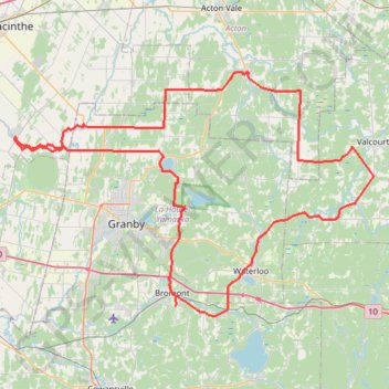 Bromont GPS track, route, trail