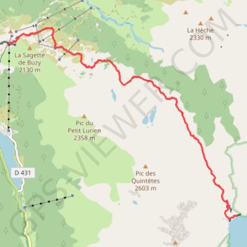 Petit Train d'Artouste GPS track, route, trail