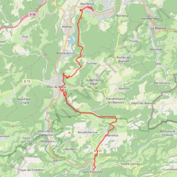 Andeures - Saint Hippolyte GPS track, route, trail