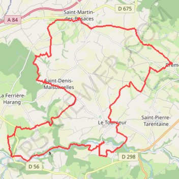 La petite Besace - Saint-Martin-des-Besaces GPS track, route, trail