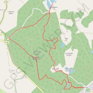 La forêt des Loges GPS track, route, trail