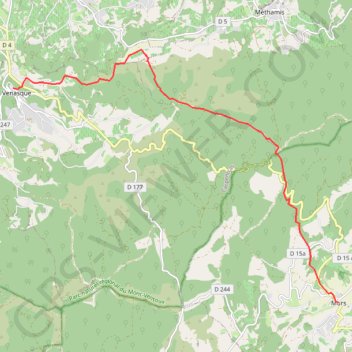 Murs - Venasque GPS track, route, trail