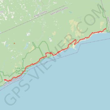 Fundy Footpath GPS track, route, trail
