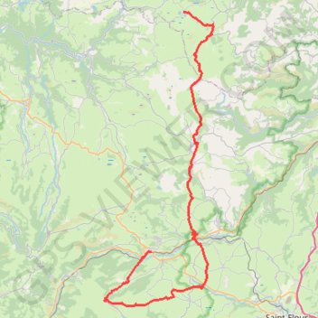 Traversée Puy de Dôme et Cantal GPS track, route, trail