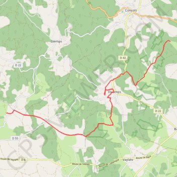 La loge poudally GPS track, route, trail