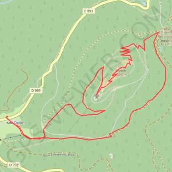 Raquette au Donon GPS track, route, trail