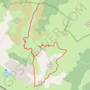 Col de Saoubathoù GPS track, route, trail