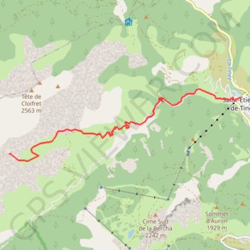 Saint Etienne de Tinée GPS track, route, trail