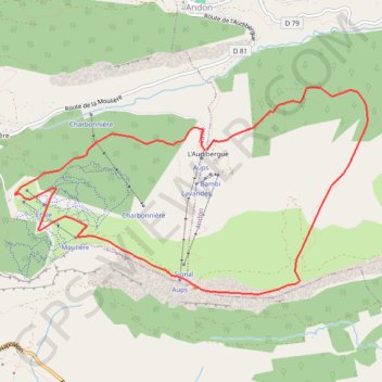 Audibergue GPS track, route, trail