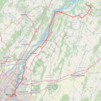 Pierreville - Leclercville GPS track, route, trail
