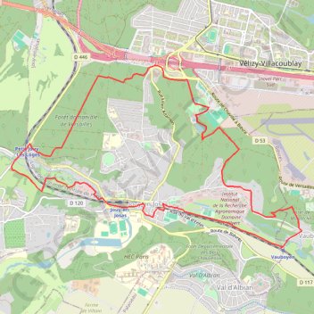 Tour du Bois des Metz GPS track, route, trail