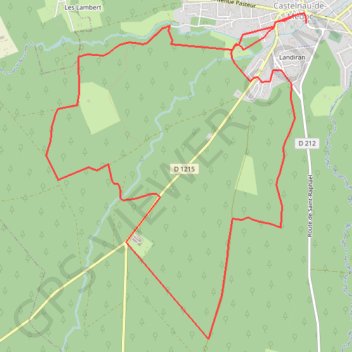 Landiran (33) GPS track, route, trail
