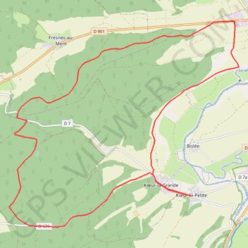 Koeur - Lorraine GPS track, route, trail