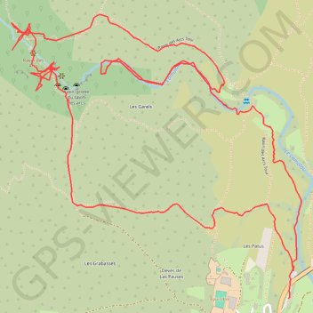 Balade au Ravin des Arcs GPS track, route, trail