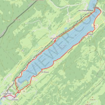 Le Tour du Lac de Joux GPS track, route, trail