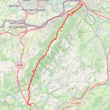 Étrembières-Cruseilles GPS track, route, trail