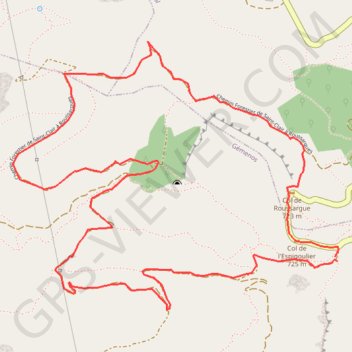 Col de l'Espigoulier Tête Roussargue GPS track, route, trail