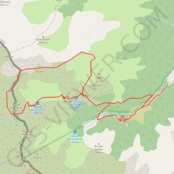 Pic de Montaud par le port de Salau GPS track, route, trail