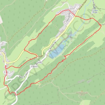 Tour de la Combe du Lac - Lamoura GPS track, route, trail