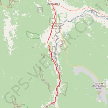 Spences Bridge - Cache Creek GPS track, route, trail