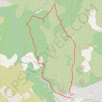Boucle Saint Jeannet - Castelet - Jas Jausserand GPS track, route, trail