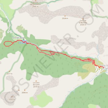 Saint dalmas le selvage GPS track, route, trail