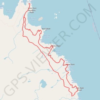 East Coast Trail - Biscane Cove Trail GPS track, route, trail