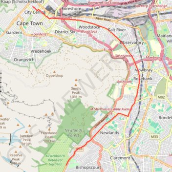 Route von Longmarket Street nach/zu Rhodesrylaan GPS track, route, trail