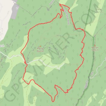Le Pré de Cinq Sous - Montagne de Musan GPS track, route, trail