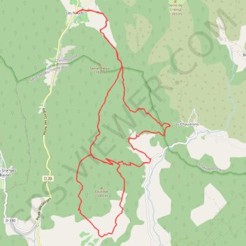 Rando pédestre L'Estellon Vautour Drôme GPS track, route, trail