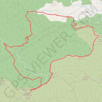 Pilon du Roi-Etoile par Simiane GPS track, route, trail