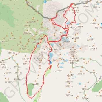Mont-Roig et Pic de la Roia de Mollas GPS track, route, trail