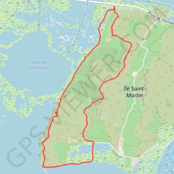 Île Saint-Martin GPS track, route, trail
