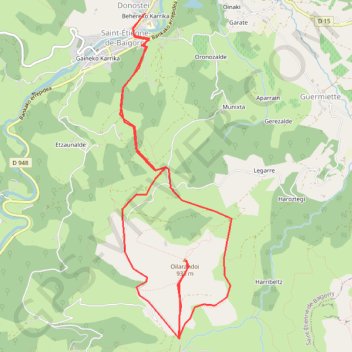 Baïgorry - Pic Oylarandoy GPS track, route, trail