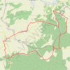 Rando aux confins de trois départements (Aube, Yonne, Côte d'Or) GPS track, route, trail