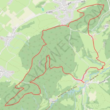 Fanzel - Province du Luxembourg - Belgique GPS track, route, trail