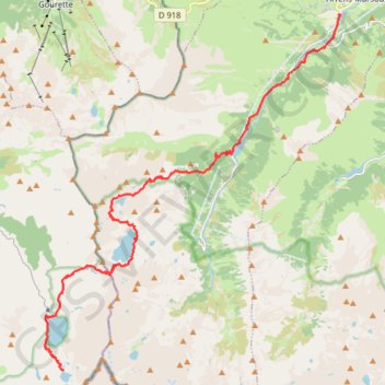 Du refuge d'Arrémoulit à Arrens-Marsous GPS track, route, trail