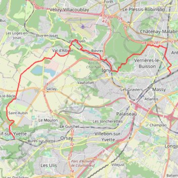 Marche de la Bièvres (78) GPS track, route, trail
