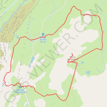 Pointe de Lanserlia en boucle GPS track, route, trail