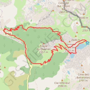 Lacs de Vens en boucle GPS track, route, trail
