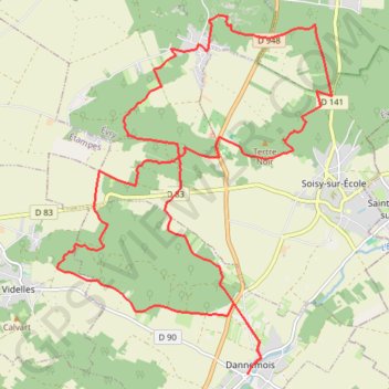 Le saut du Postillon - Dannemois GPS track, route, trail