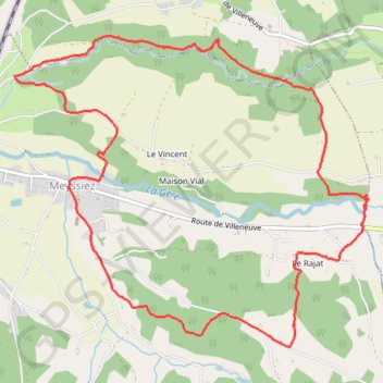 Meyssiez (38) GPS track, route, trail