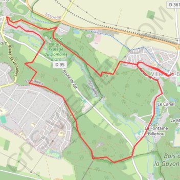Villiers-le-Bâcle GPS track, route, trail
