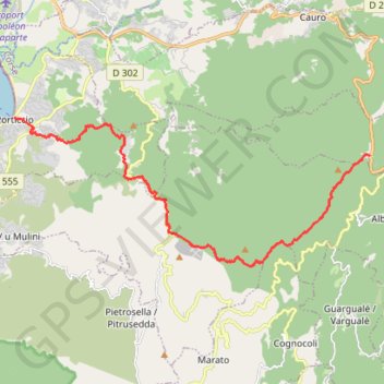 Mare a Mare Centre - du Col Saint-Georges à Porticcio GPS track, route, trail