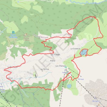 Lac des Confins GPS track, route, trail