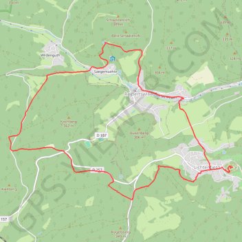 Autour du château de Lichtenberg GPS track, route, trail